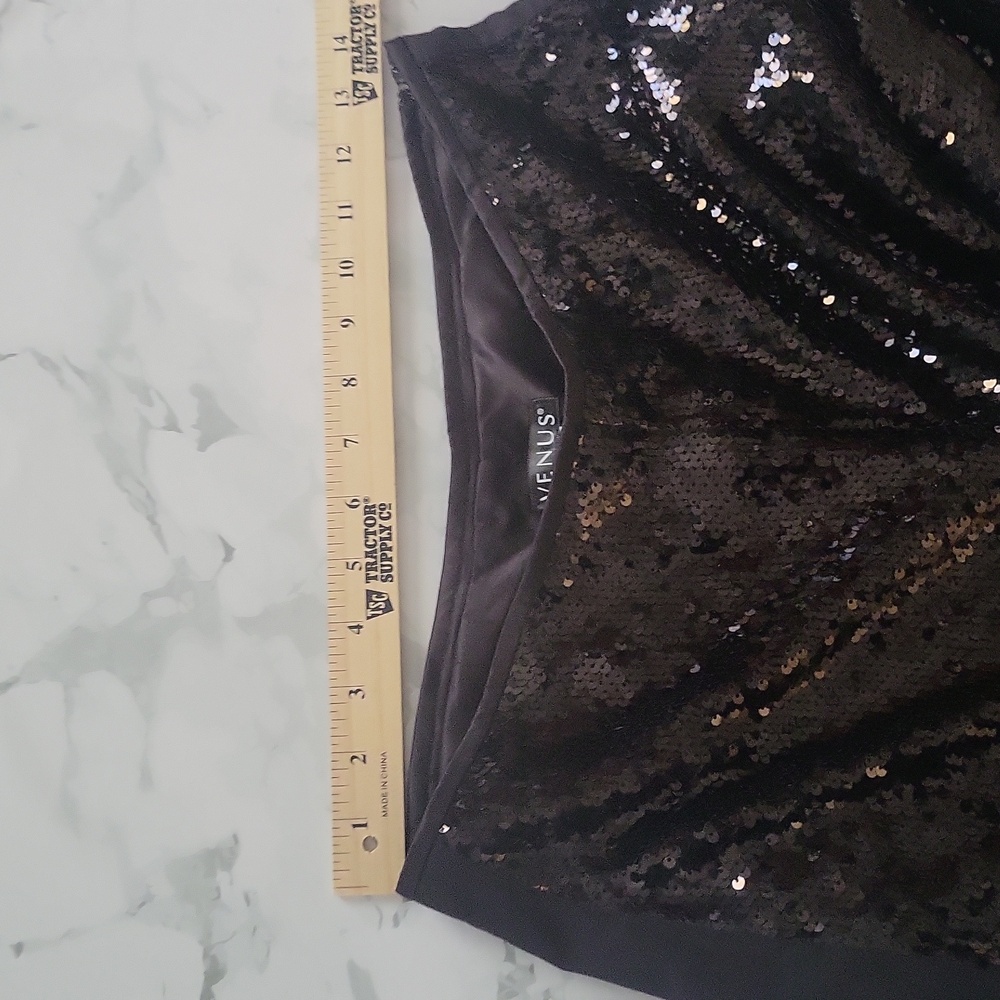 VENUS Black Wide leg Sequin Party Pants  VENUS - Picture 9 of 10